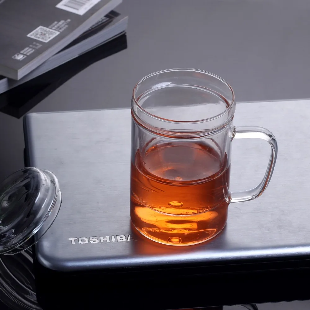 ELETON 450 мл РУЧНАЯ короткая посуда для напитков кружки с двойными стенками Стекло