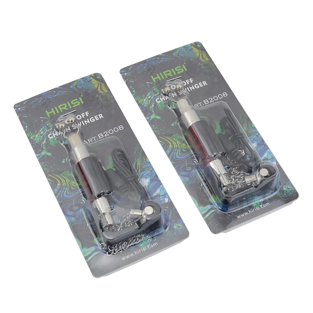 2 Piece Carp Fishing Swingers LED Illuminated Indicator Stainless Steel for Fishing Bite Alarm Tackle