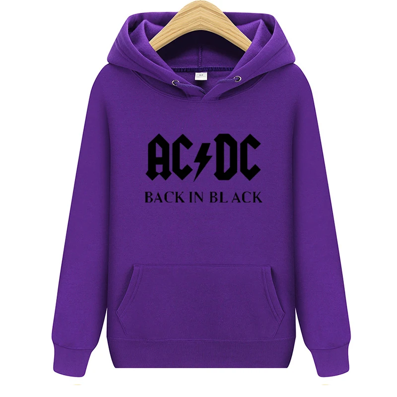 Мужская толстовка с капюшоном в стиле хип-хоп рок-группы ACDC, мужская повседневная уличная куртка, толстовки с капюшоном, мужская и женская брендовая одежда
