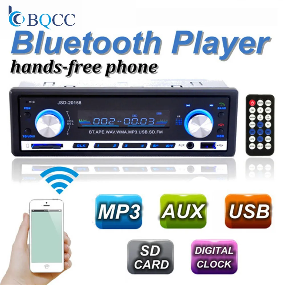 Автомагнитола стандарта 1 Din автомобильная стереосистема с Bluetooth 12 В V2.0 FM