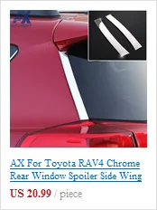 AX для Toyota RAV4, хромированный противотуманный светильник на передний бампер, противотуманный светильник, накладка, отделка, молдинг, ободок, вставка, кольцо, 2 шт., 2013