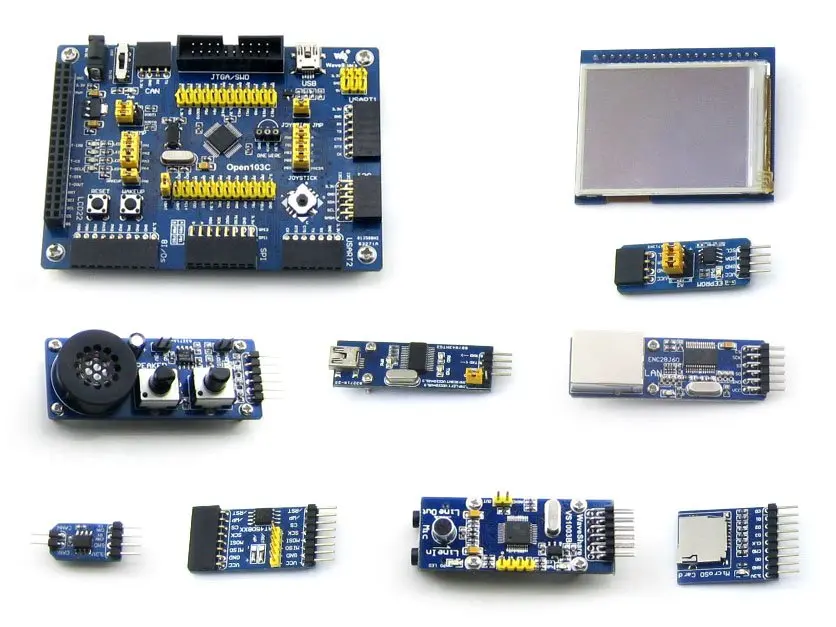 STM32 макетная плата для STM32F103C серии MCU STM32F103CBT6 ARM Cortex M3 + 2 дюймовый сенсорный ЖК