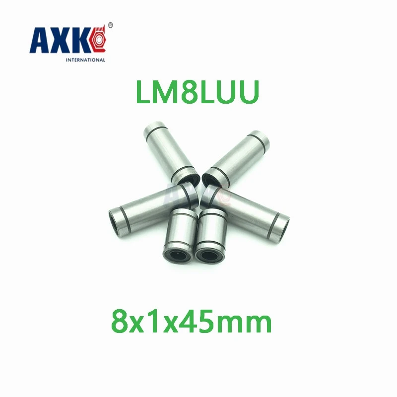 Axk 2 шт. Lm8luu длинный тип 8x1x45 мм 8 линейный шариковый подшипник линейные