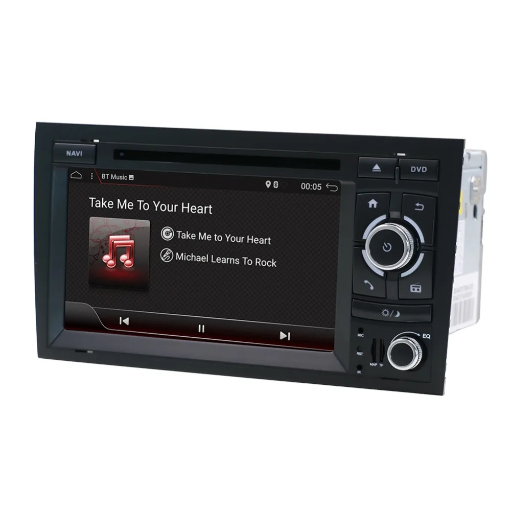 OCTA 8 CORE 2 DIN Android 9,0 автомобильный dvd-плеер для AUDI A4 gps стерео Мультимедиа Навигация радио приемник магнитофон wifi BT