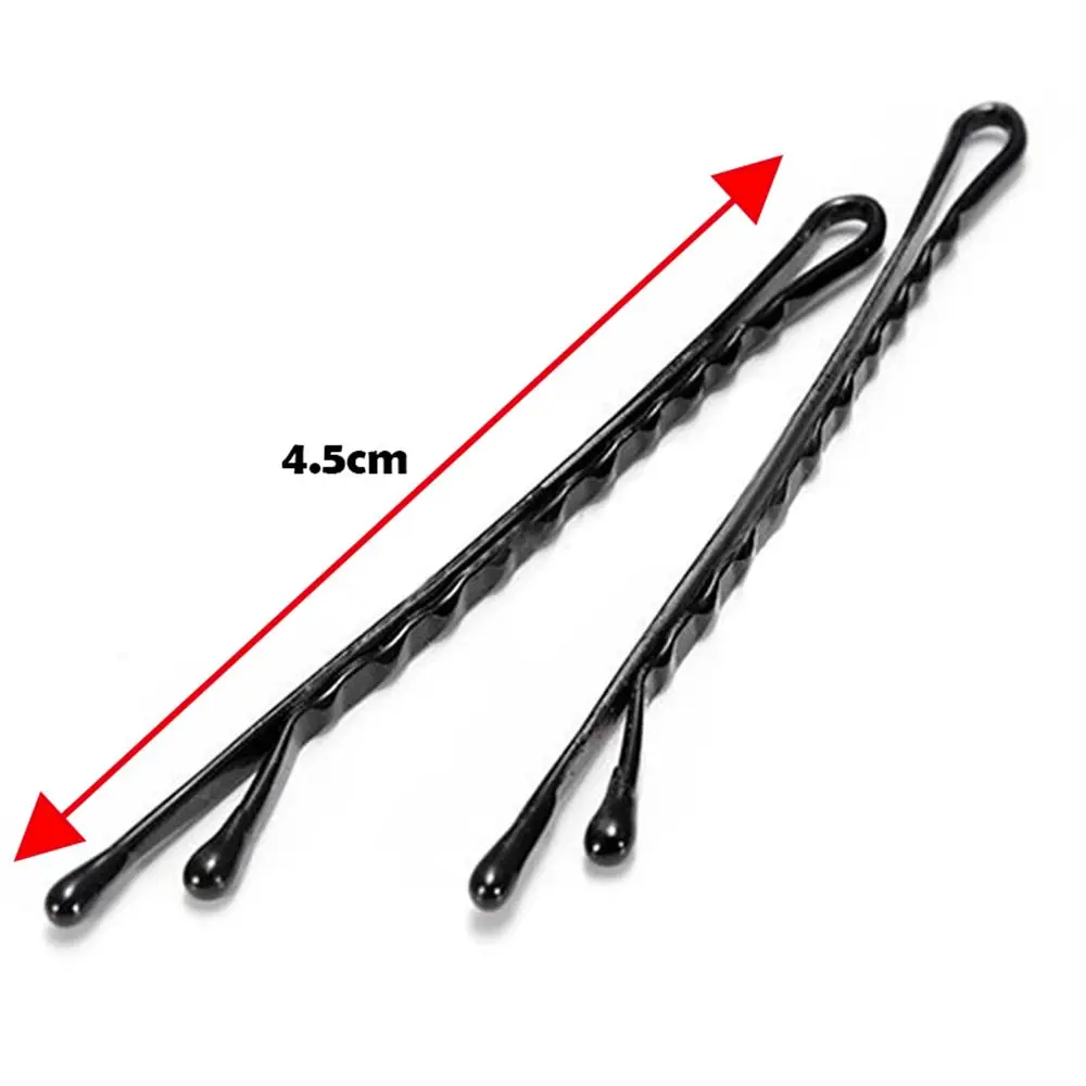 60 шт./компл. женские черные невидимые заколки невидимки для волос волнистые