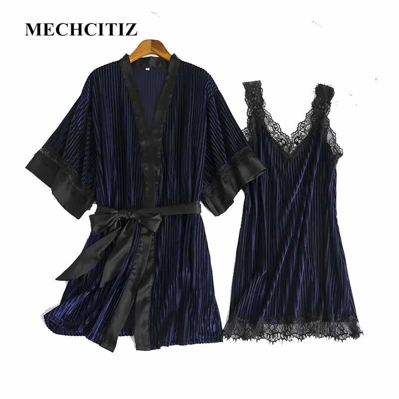 Комплект женской кружевной одежды и рубашки MECHCITIZ модная Роскошная Осенняя