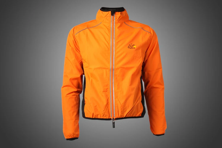 Orange ROCKBROS велосипедная дышащая Светоотражающая Джерси MTB шоссейная велосипедная ткань с длинным рукавом ветрозащитная быстросохнущая куртка для велоспорта - Цвет: Orange