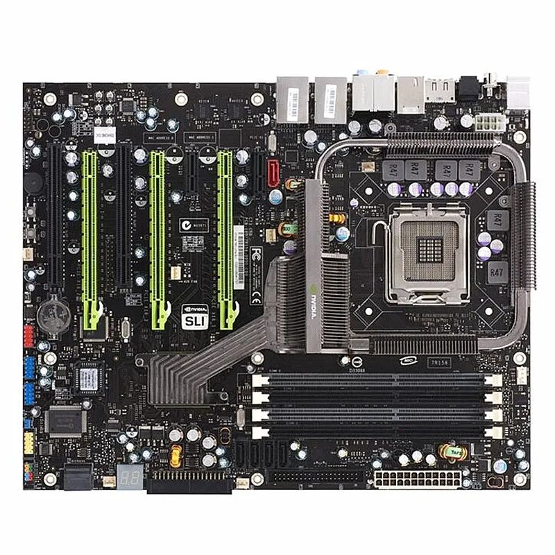 Подержанная плата P43 SLI Crossfire для EVGA 790I Ultra 775 DDR3