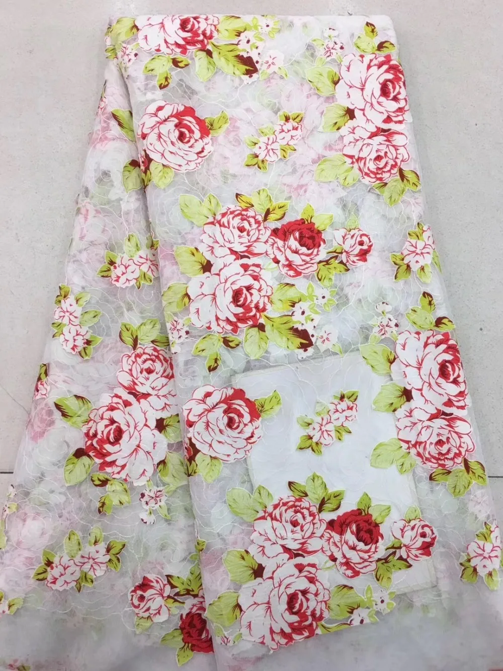 Шифон кружевной ткани в африканском стиле тюль высокого высокое качество Чистая