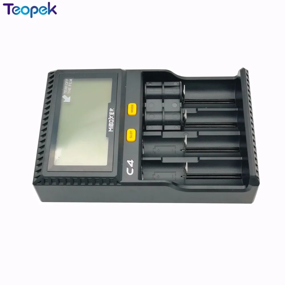 Miboxer C4 lcd зарядное устройство для литий-ионных/IMR/INR/ICR/LiFePO4 18650 14500 26650 AAA 3,7 1,2 V 1,5 V PK VC4