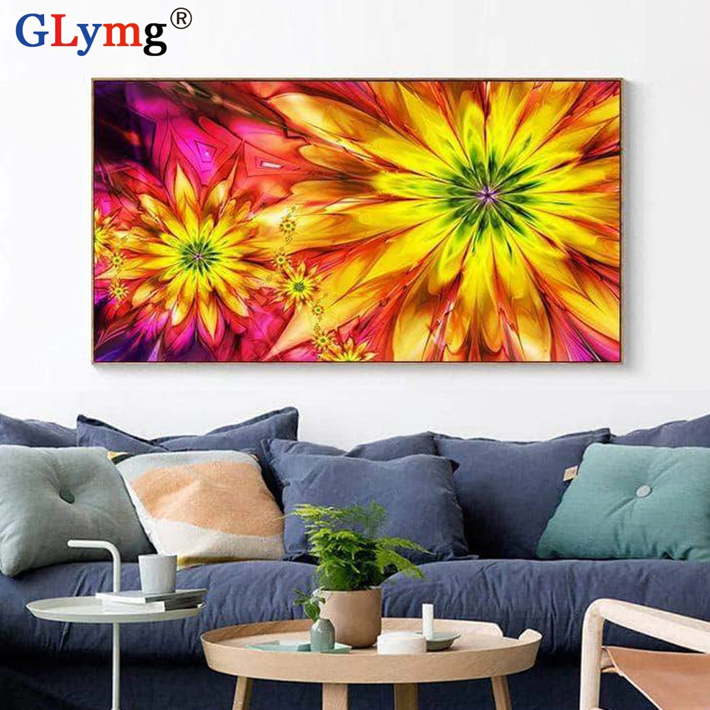 

GLymg новый 5d Diy Алмазная вышивка крестиком полностью квадратная дрель цветок Алмазная вышивка мозаика подарок украшение для дома