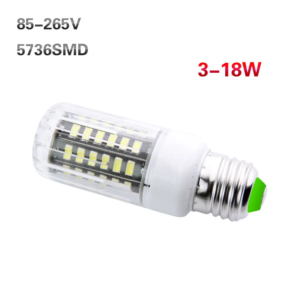 Фото E27 E12 E17 Светодиодная лампа 5736 SMD 3 Вт 5 7 9 12 15 18 светодиодная 85-265 в ампулы E27 E12 E17 Светодиодная лампа 5736 SMD 3 Вт 5 7 9 12 15 18 светодиодная 85-265 в ампулы