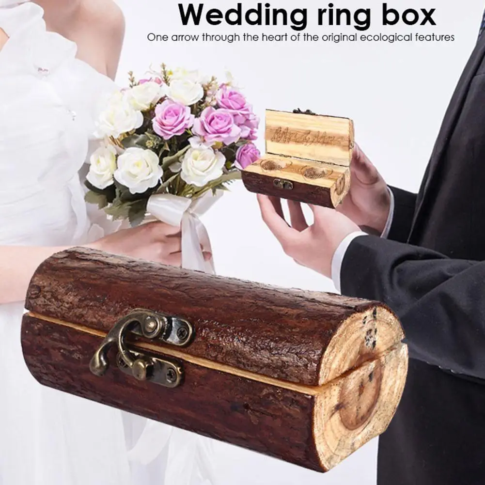 Adeeing романтическая деревянная Mr and Mrs Ретро резная коробка для обручальных