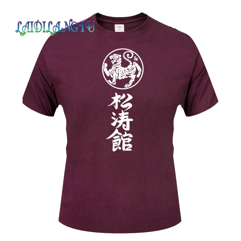 Новые футболки Kanji Shotokan Karate Songtao Hall мужские хлопковые летние стильные с коротким