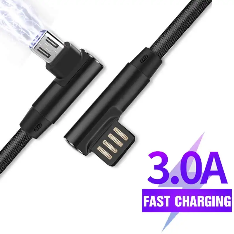 3.0A Micro USB кабель для передачи данных для samsung S8 S9 Android телефон тип-c кабель для быстрой зарядки для huawei p20 p30 Xiaomi кабель для планшета