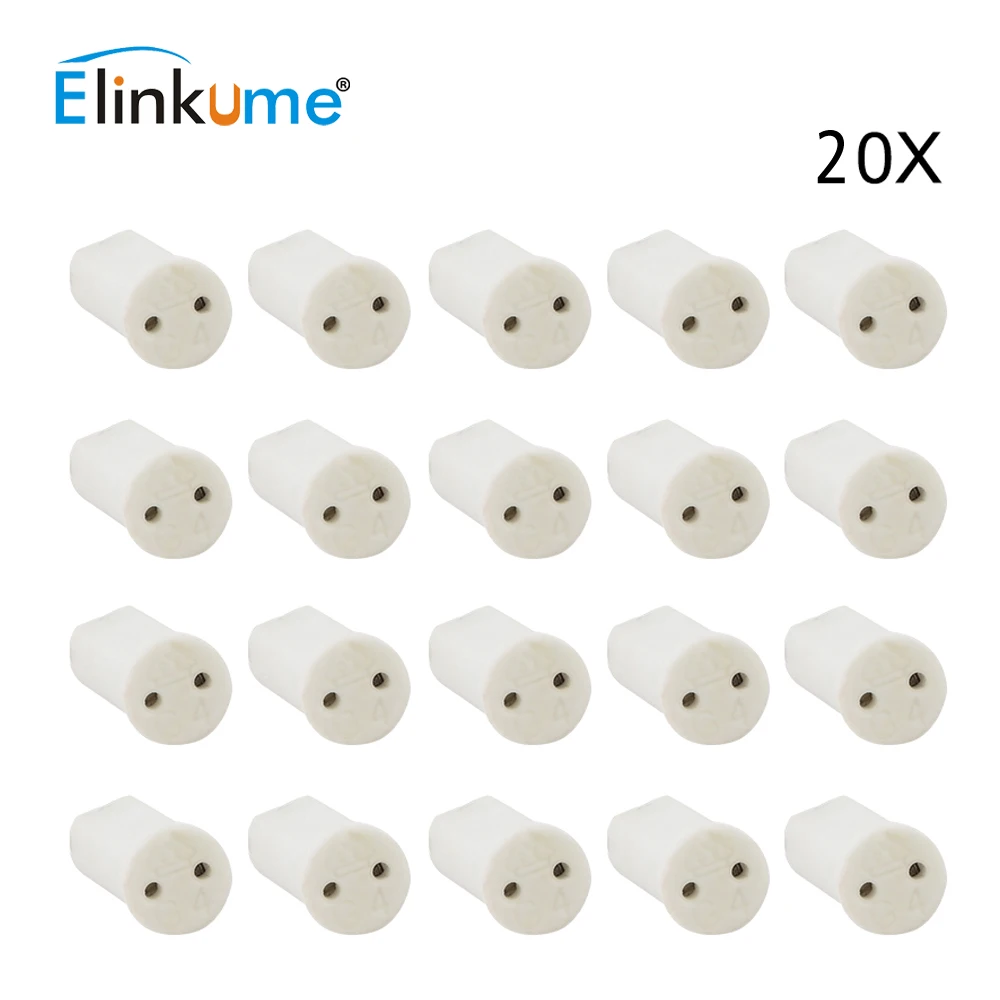 Elinkume 10 шт./20 штук G4 Керамика основание светильника держатель начальник разъем для