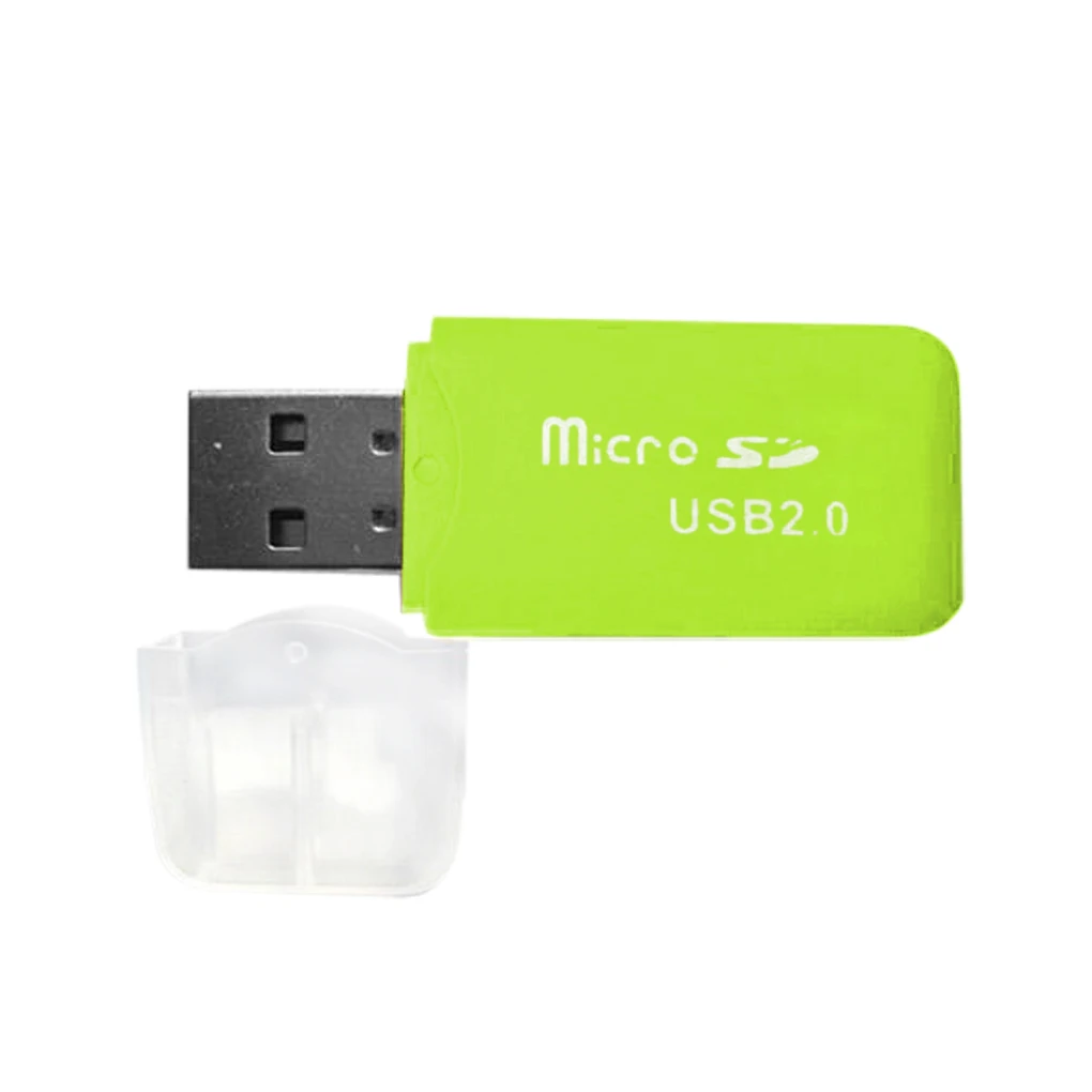 Портативный цветной высокоскоростной USB 2,0 Micro SD T-Flash TF устройство для чтения карт памяти Microsd Transflash на USB флэш-накопитель адаптер