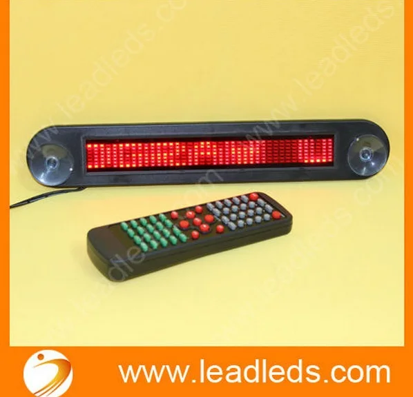 Внутренний Автомобильный светодиодный подвижный знак с красным дисплеем