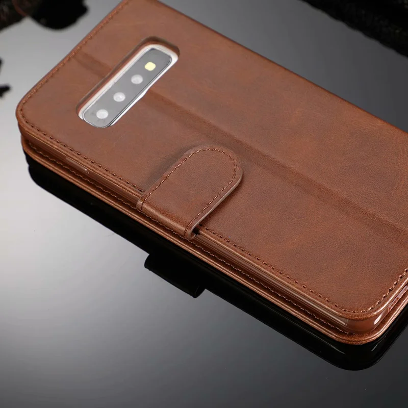 Кожаный чехол-книжка с отделениями для карт чехол для samsung Galaxy S9 плюс S10lite S8 S7 мягкий чехол для A6 A7 A8 A9 J4 J6 A20 A50 кожаный чехол