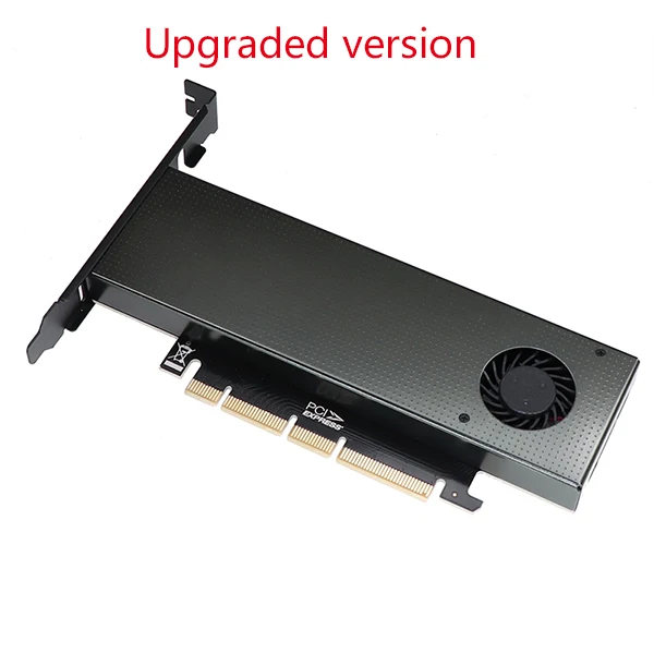 Upgraded version M2.PCIe SSD адаптер m.2 NVME к PCIe x4 m2 m Адаптер для ключей m.2 PCI express 3,0x4 конвертер для 2280 2260 2242 2230 с вентилятором чехол - Цвет: Upgraded version