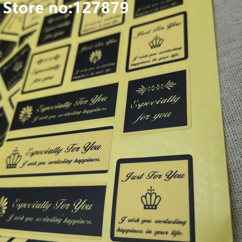 110pcs Vintage Sealing Label Sticker &quotEspecially For You&quot DIY Gift Packaging Party Favor Cello Bag Candy Box Decorate | Дом и сад