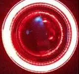 EOsuns angel eye светодиодные дневные ходовые огни DRL+ противотуманная фара+ объектив проектора для volkswagen VW Jetta Sagitar, Golf 5 Вариант 2006-10 - Цвет: red