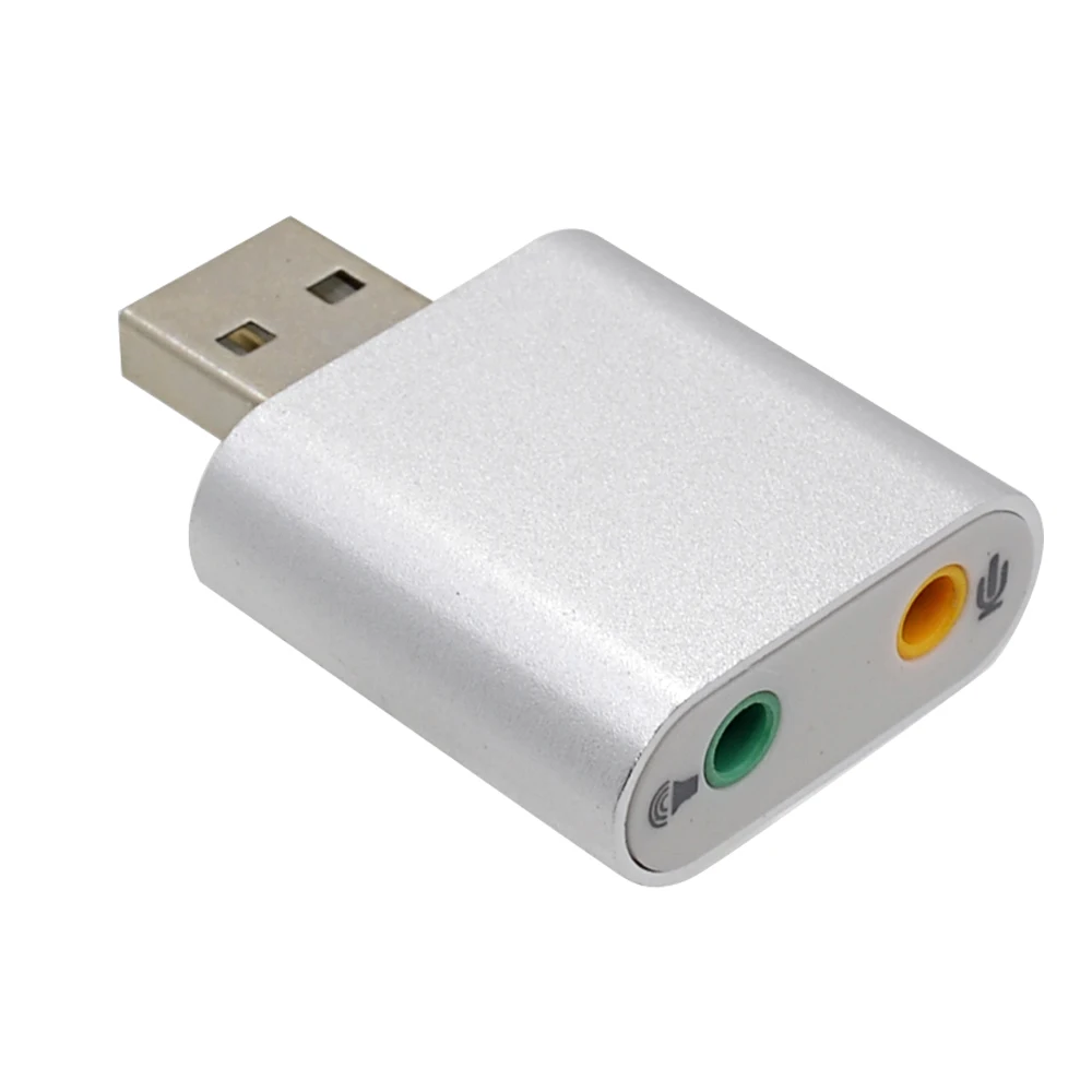 TISHRIC 3D звук USB звуковая карта Внешний 7,1 3,5 мм разъем USB 2,0 для микрофона наушников аудио адаптер для Mac компьютера Android