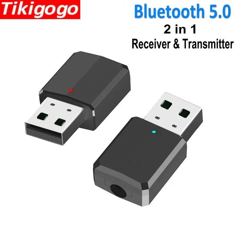 Bluetooth 5 0 аудиоприемник передатчик 2 в 1 3 мм AUX стерео беспроводной адаптер приемник