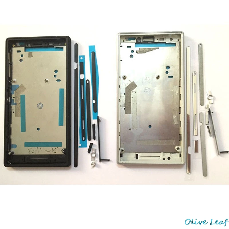 Передняя Лицевая панель для sony Xperia M2 D2303 D2305 передняя корпуса рамка ЖК панели