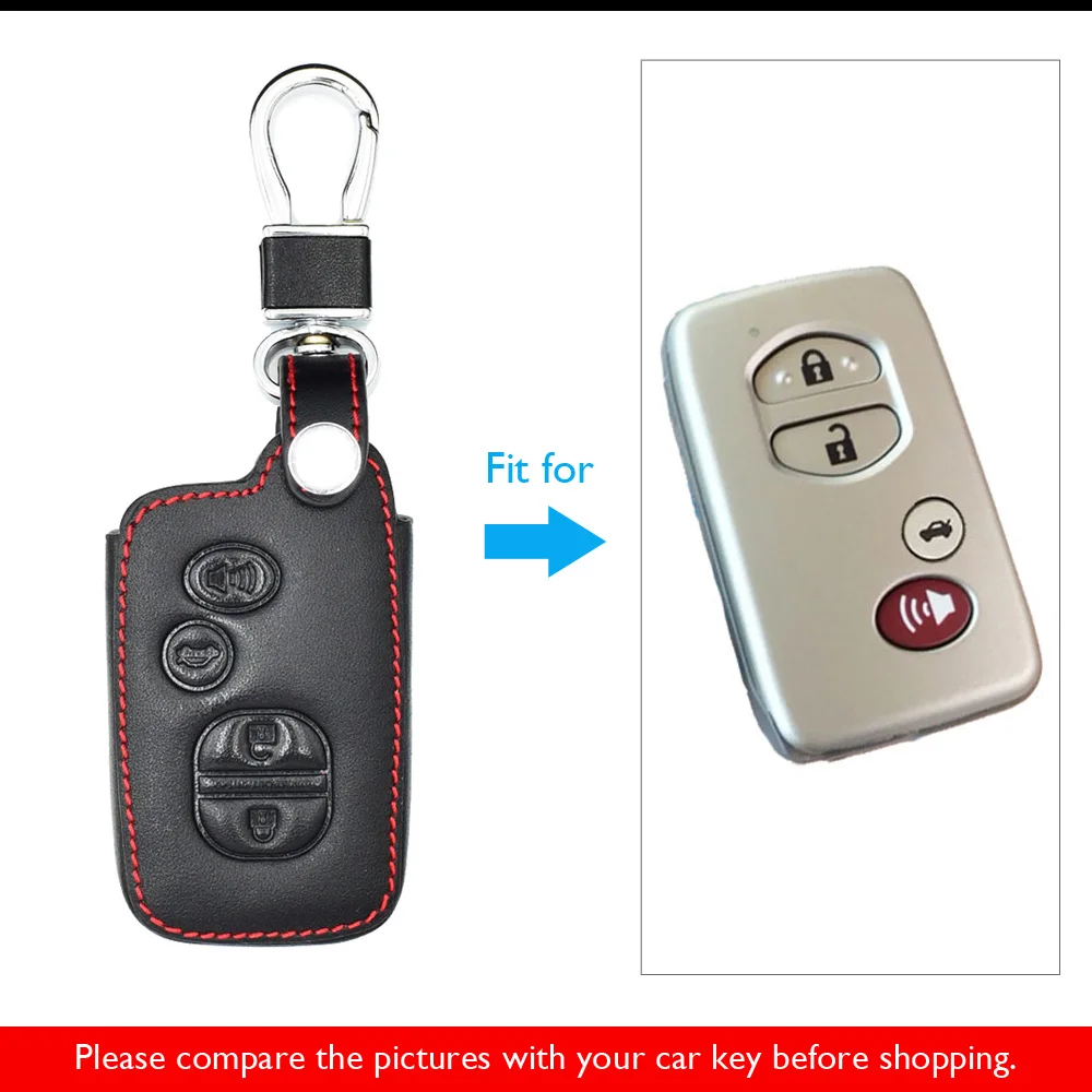 ATOBABI натуральная кожа Ключи чехол с брелок для Toyota Land Cruiser Prado 150 Camry Prius Корона 4