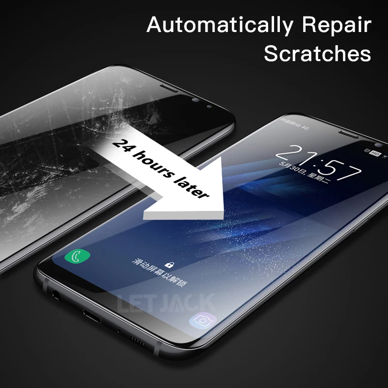 Мягкая гидрогелевая пленка на весь экран для Samsung Galaxy S9 S8 Plus S7 Edge Note 8 A9 Star Lite