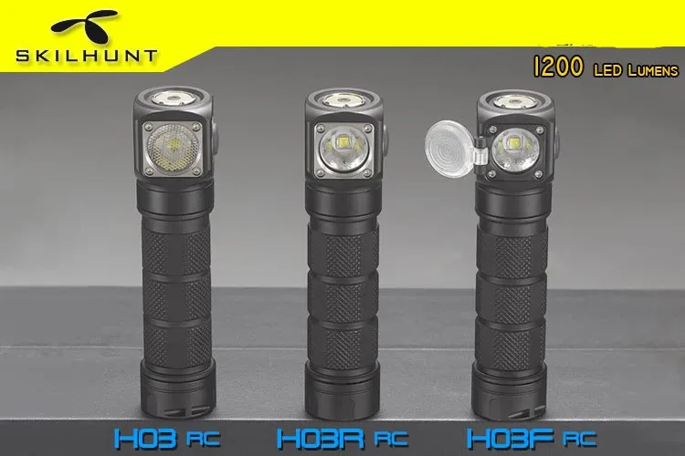 Skilhunt H03C RC с одной рукой боковой переключатель RGBW светодиодный налобный фонарь 18650 CR123A Магнитный перезаряжаемый фонарь с бесплатной головкой