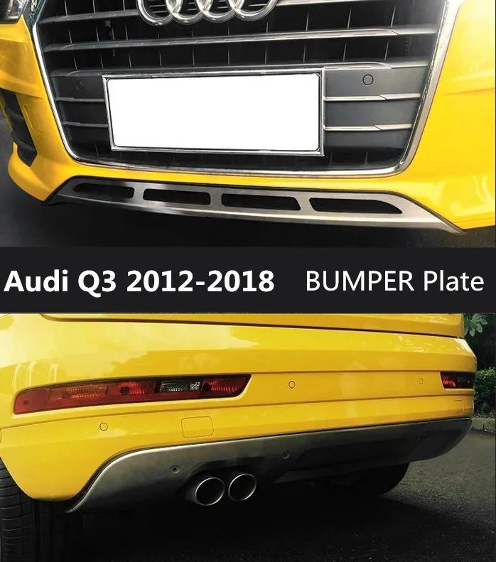 

Передний и задний бампер из нержавеющей стали для Audi Q3 2012-2018
