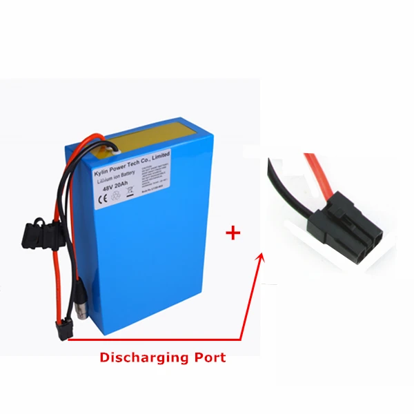 Port 48 V 20AH литий-ионный Электрический скутер велосипед Батарея для 750 Вт 1000 электровелосипед велосипед мотор с 30A BMS мульти Зарядное устройство Порты - Цвет: Port