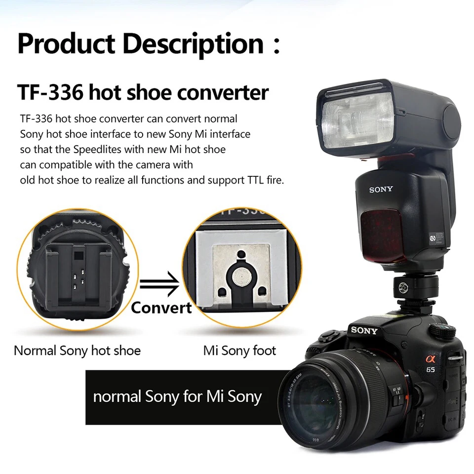 Адаптер для внешней вспышки Pixel TF 336 TTL с разъемом ПК обычной камеры Sony|Аксессуары