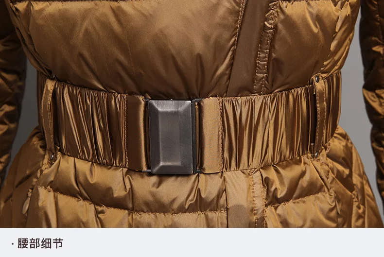 2018 зима новый доход Талия воротник самовыращивание пуховик женский длинный