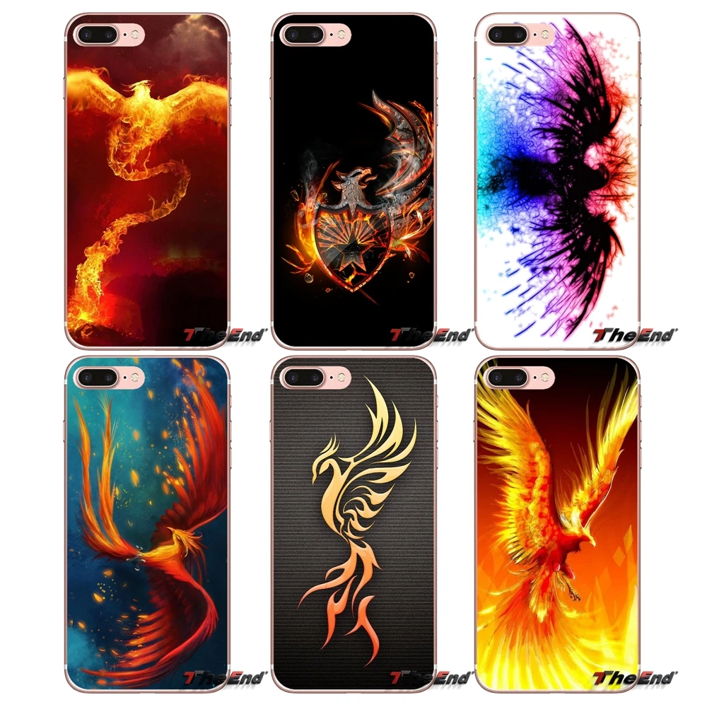 Мягкий чехол для Huawei G7 G8 Ascend P7 P8 P9 Lite Honor 4C 5X 5C 6X Mate 7 8 9 Y3 Y5 Y6 II Pro The rising Fire Phoenix bird Art|honor