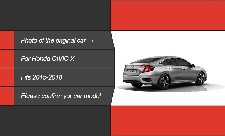 АКД автомобильный Стайлинг задний фонарь для Civic задний фонарь- Civic X светодиодные задние фары DRL динамический сигнал тормоза Реверс авто аксессуары