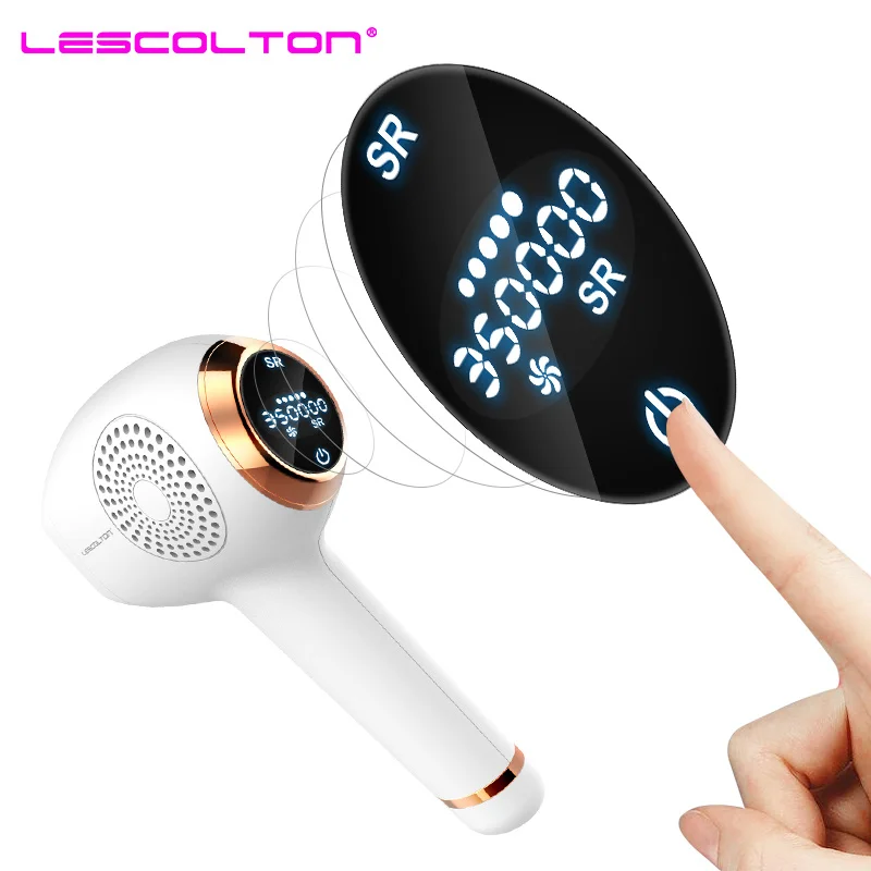 Эпилятор Lescolton IPL, постоянное лазерное удаление волос с ЖК-дисплеем, 350000 импульсов, лазерный триммер для бикини, фотоэпилятор