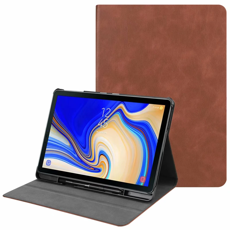 Модный чехол с передней подставкой для samsung Galaxy Tab S 4 S4 10,5 T835 T830 SM-T830 SM-T835 Smart Cover Funda с карандашом+ Flim