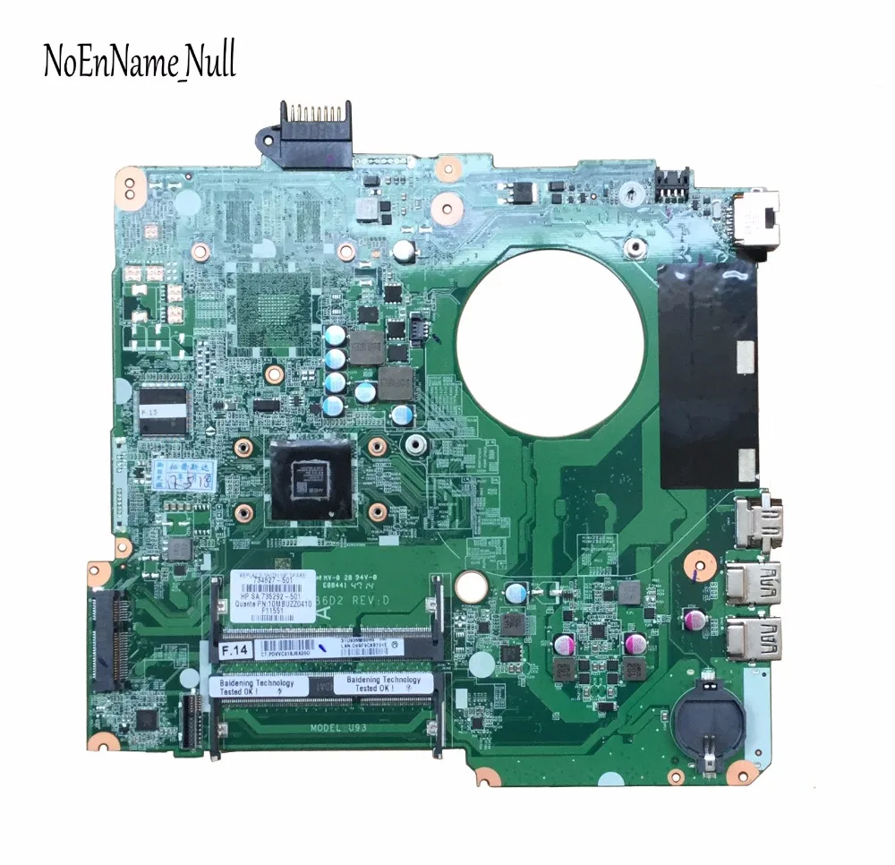 734827-501 734827-001 для hp PAVILION TOUCHSMART 15T-N 15-N A6-5200M серия материнская плата для ноутбука DA0U93MB6D0 REV: D