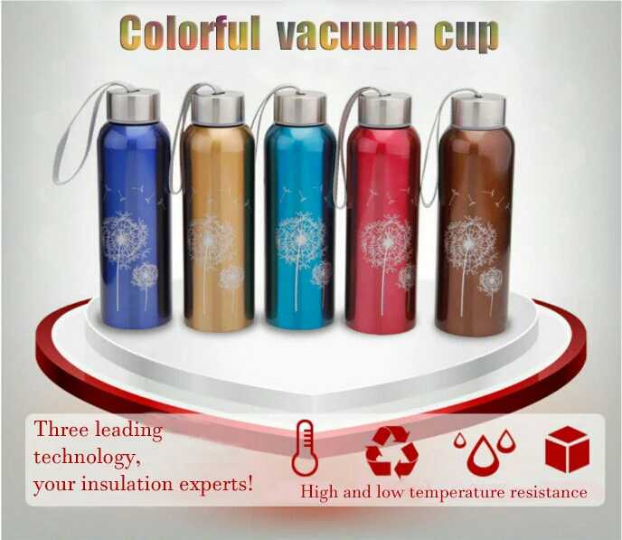 Термос luluhut термос бутылка для воды герметичная Вакуумная чашка многоцветные