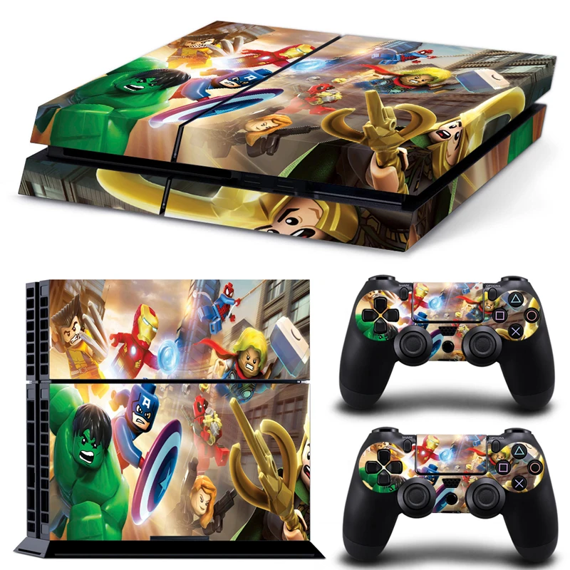 Новый мстители PS4 наклейку кожи для Sony Playstation 4 консоли защитная пленка +