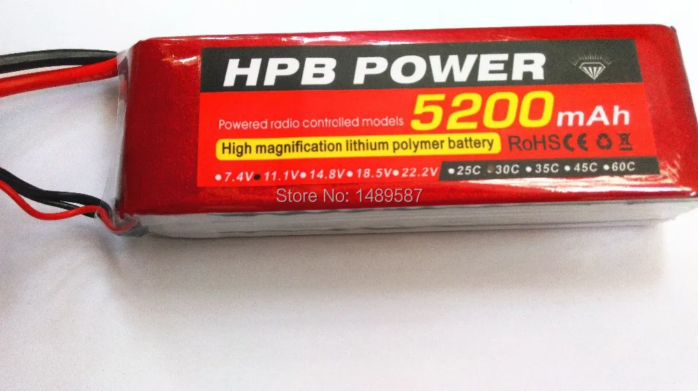 3S литий-полимерный аккумулятор 11 1 V 5200mAh 30C rc вертолет Квадрокоптер