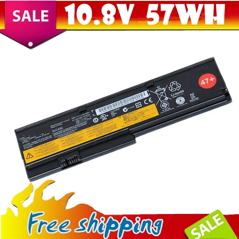 

10.8V 57Wh Original Laptop Battery for Lenovo IBM Thinkpad X200 X201s X201i 47+ Free Shipping 42T4647 42T4537