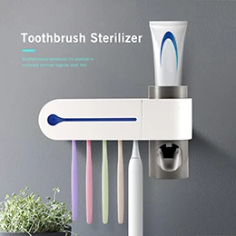 Type 1 Automatic Toothbrush Sterilizer Toothpaste Dispenser UV Light Toothpaste Squeezer Toothbrush Holder Bathroom home decoration - Цвет: Type 1