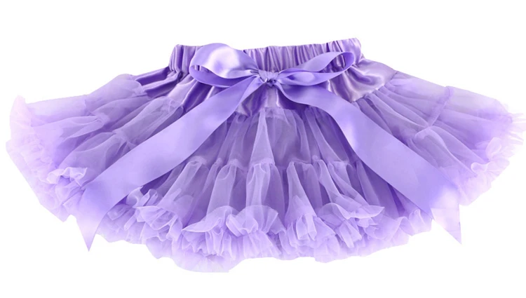 Lavender Пышные шифоновые юбки-американки для маленьких девочек; юбки-пачки принцессы для вечеринки; одежда для балета; 12 мес.-10 лет; 30 цветов; - Цвет: Lavender