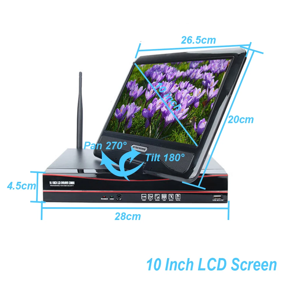 

SmartYIBA 4CH Wireless NVR Kit 960P HD Outdoor IP Video Security Camera System Waterproof Night Vision Wifi Surveillance System