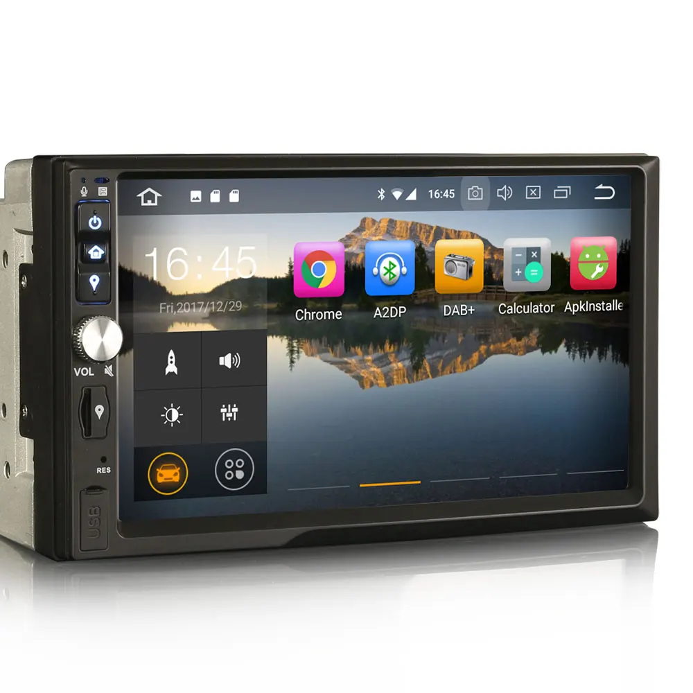 Erisin ES7841U 7 &quotAndroid 8 0 Восьмиядерный 4G RAM автомобильный DVD GPS радио DVR DAB +