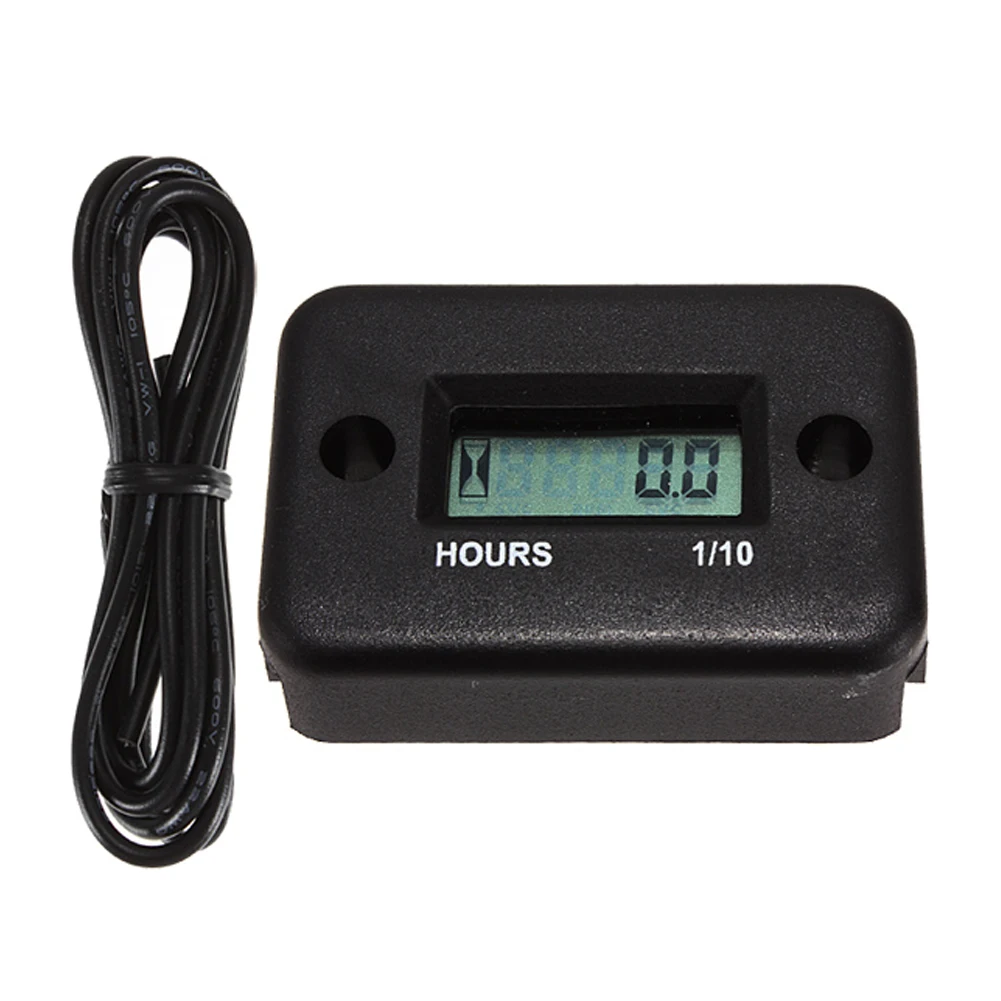 Черный Индуктивный часомер таймер для ATV мотоцикл снегоход моторная лодка